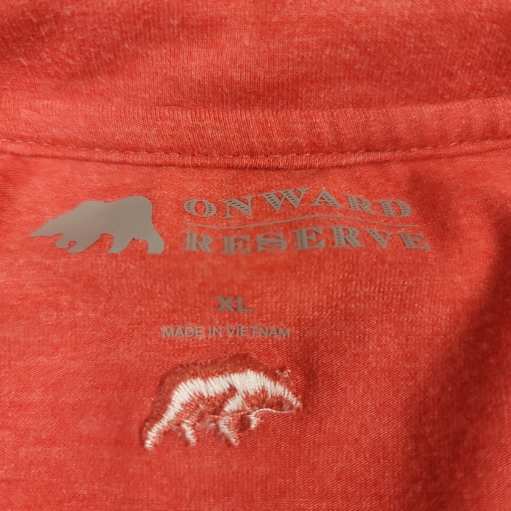 Onward Reserve XL Pullover 1/4 Zip Long Sleeve Salmon Athletic Mens - Picture 3 of 14